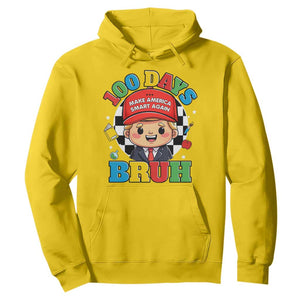 Funny 100 Days Of School Trump Hoodie Make America Smart Again TS09 Daisy Print Your Wear