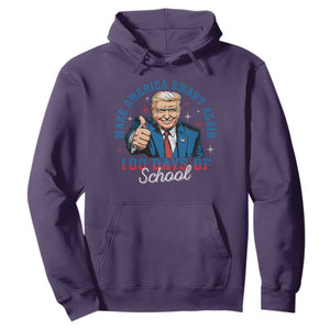 Funny 100th Day Of School Trump Hoodie Make America Smart Again TS09 Purple Print Your Wear