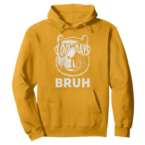 100th Day Of School Capybara Hoodie 100 Days Bruh Cool Capy Bara TS09 Gold Print Your Wear