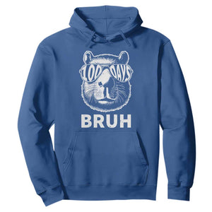 100th Day Of School Capybara Hoodie 100 Days Bruh Cool Capy Bara TS09 Royal Blue Print Your Wear