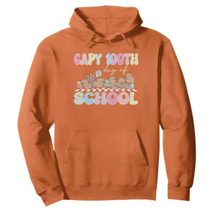 Capy 100 Days Of School Cute Capybara Hoodie TS09 Orange Print Your Wear