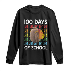 Funny Pesto 100 Days Of School Long Sleeve Shirt TS09 Black Print Your Wear