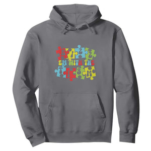 Autism Awareness Hoodie Rizz'em With The Tism Autistic TS09 Charcoal Printyourwear