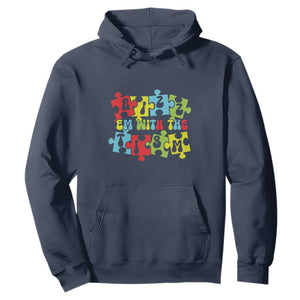 Autism Awareness Hoodie Rizz'em With The Tism Autistic TS09 Navy Printyourwear