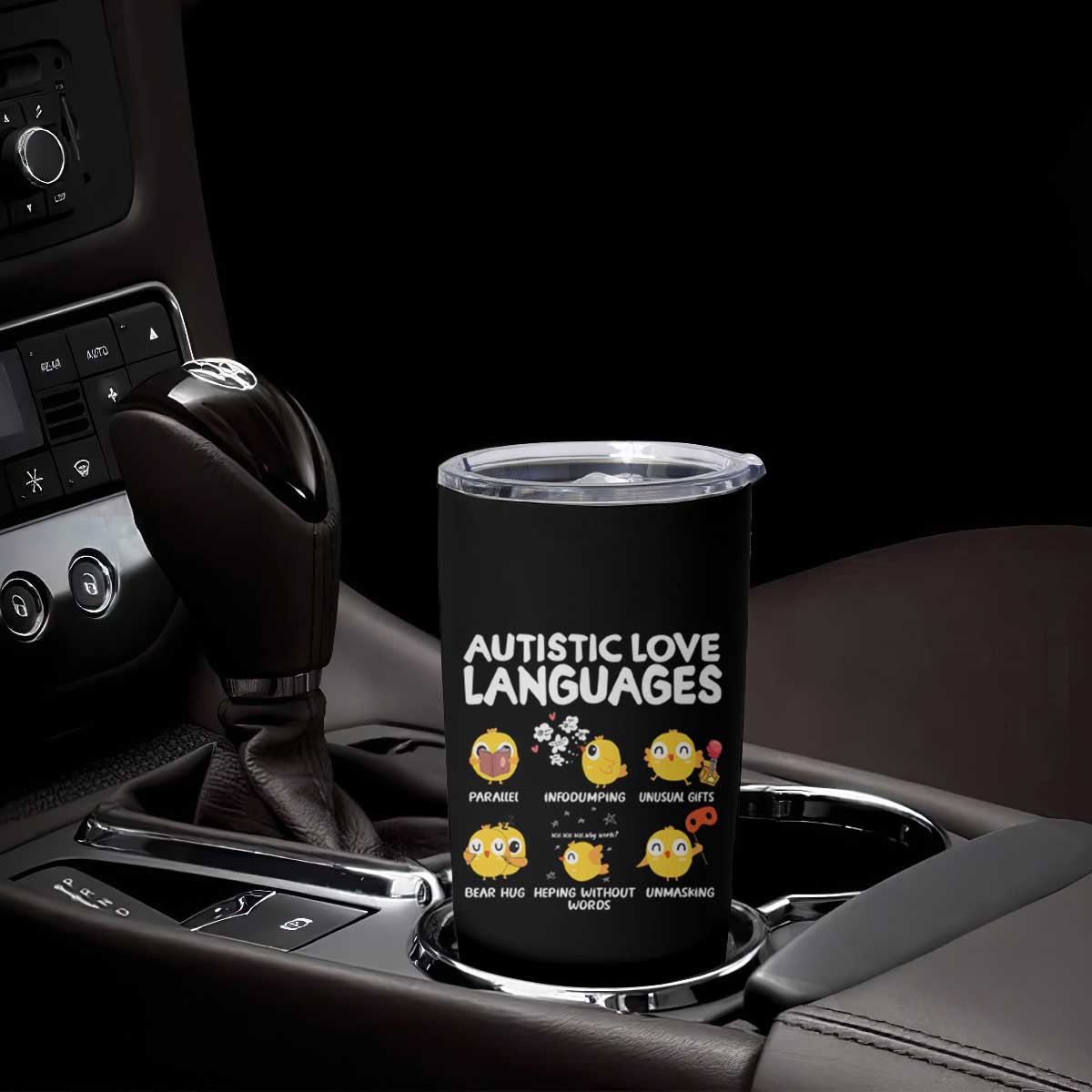 Autism Awareness Tumbler Cup Autistic Love Languages Cute Chick TS09 Print Your Wear