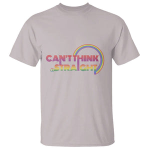 LGBT Pride T Shirt Can't Think Straight Rainbow Gay Lesbian TS09 Ice Gray Print Your Wear