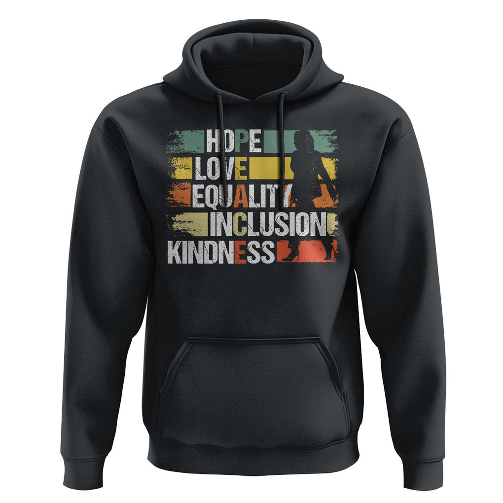 Harris Madam President 2024 Hoodie Peace Love Equality Hope Diversity Kamala Support TS09 Black Print Your Wear