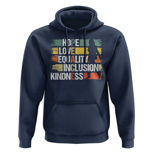 Harris Madam President 2024 Hoodie Peace Love Equality Hope Diversity Kamala Support TS09 Navy Print Your Wear