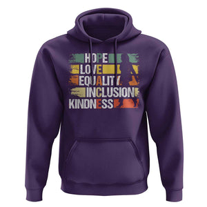 Harris Madam President 2024 Hoodie Peace Love Equality Hope Diversity Kamala Support TS09 Purple Print Your Wear