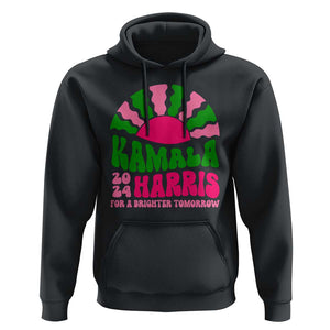 Harris Supporter Hoodie Kamala For A Brighter Tomorrow Retro Boho Aesthetic TS09 Black Print Your Wear