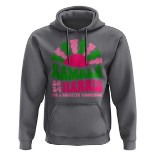 Harris Supporter Hoodie Kamala For A Brighter Tomorrow Retro Boho Aesthetic TS09 Charcoal Print Your Wear