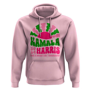 Harris Supporter Hoodie Kamala For A Brighter Tomorrow Retro Boho Aesthetic TS09 Light Pink Print Your Wear