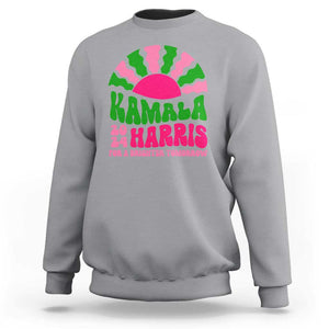 Harris Supporter Sweatshirt Kamala For A Brighter Tomorrow Retro Boho Aesthetic TS09 Sport Gray Print Your Wear