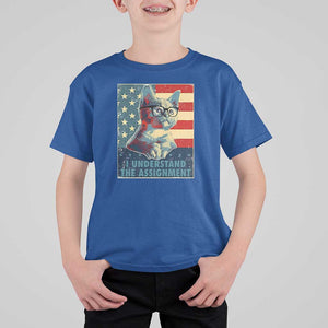 Harris Supporter T Shirt For Kid I Understand The Assignment Kamala Childless Cat Ladies TS09 Royal Blue Print Your Wear