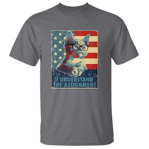 Harris Supporter T Shirt I Understand The Assignment Kamala Childless Cat Ladies TS09 Charcoal Print Your Wear