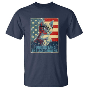 Harris Supporter T Shirt I Understand The Assignment Kamala Childless Cat Ladies TS09 Navy Print Your Wear