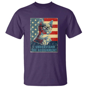 Harris Supporter T Shirt I Understand The Assignment Kamala Childless Cat Ladies TS09 Purple Print Your Wear