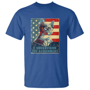 Harris Supporter T Shirt I Understand The Assignment Kamala Childless Cat Ladies TS09 Royal Blue Print Your Wear