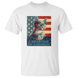 Harris Supporter T Shirt I Understand The Assignment Kamala Childless Cat Ladies TS09 White Print Your Wear