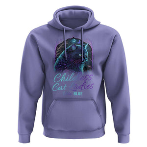 Harris Supporter Hoodie Childless Cat Ladies Vote Blue Kamala 2024 TS09 Violet Print Your Wear