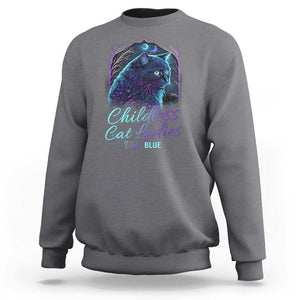 Harris Supporter Sweatshirt Childless Cat Ladies Vote Blue Kamala 2024 TS09 Charcoal Print Your Wear