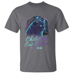 Harris Supporter T Shirt Childless Cat Ladies Vote Blue Kamala 2024 TS09 Charcoal Print Your Wear