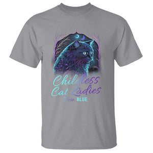 Harris Supporter T Shirt Childless Cat Ladies Vote Blue Kamala 2024 TS09 Sport Gray Print Your Wear