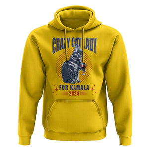 Harris Supporter Hoodie Crazy Cat Lady For Kamala 2024 TS09 Daisy Print Your Wear