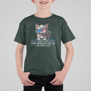 US President Election Debate 2024 T Shirt For Kid Morals Of An Alley Cat TS09 Dark Forest Green Print Your Wear