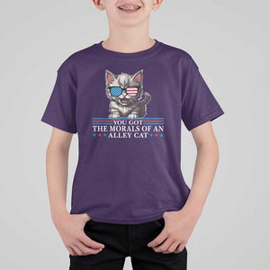 US President Election Debate 2024 T Shirt For Kid Morals Of An Alley Cat TS09 Purple Print Your Wear