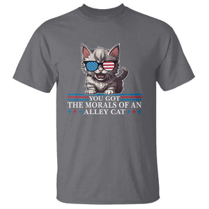 US President Election Debate 2024 T Shirt Morals Of An Alley Cat TS09 Charcoal Print Your Wear