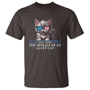 US President Election Debate 2024 T Shirt Morals Of An Alley Cat TS09 Dark Chocolate Print Your Wear