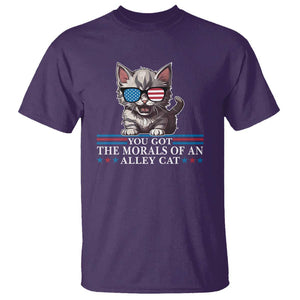 US President Election Debate 2024 T Shirt Morals Of An Alley Cat TS09 Purple Print Your Wear