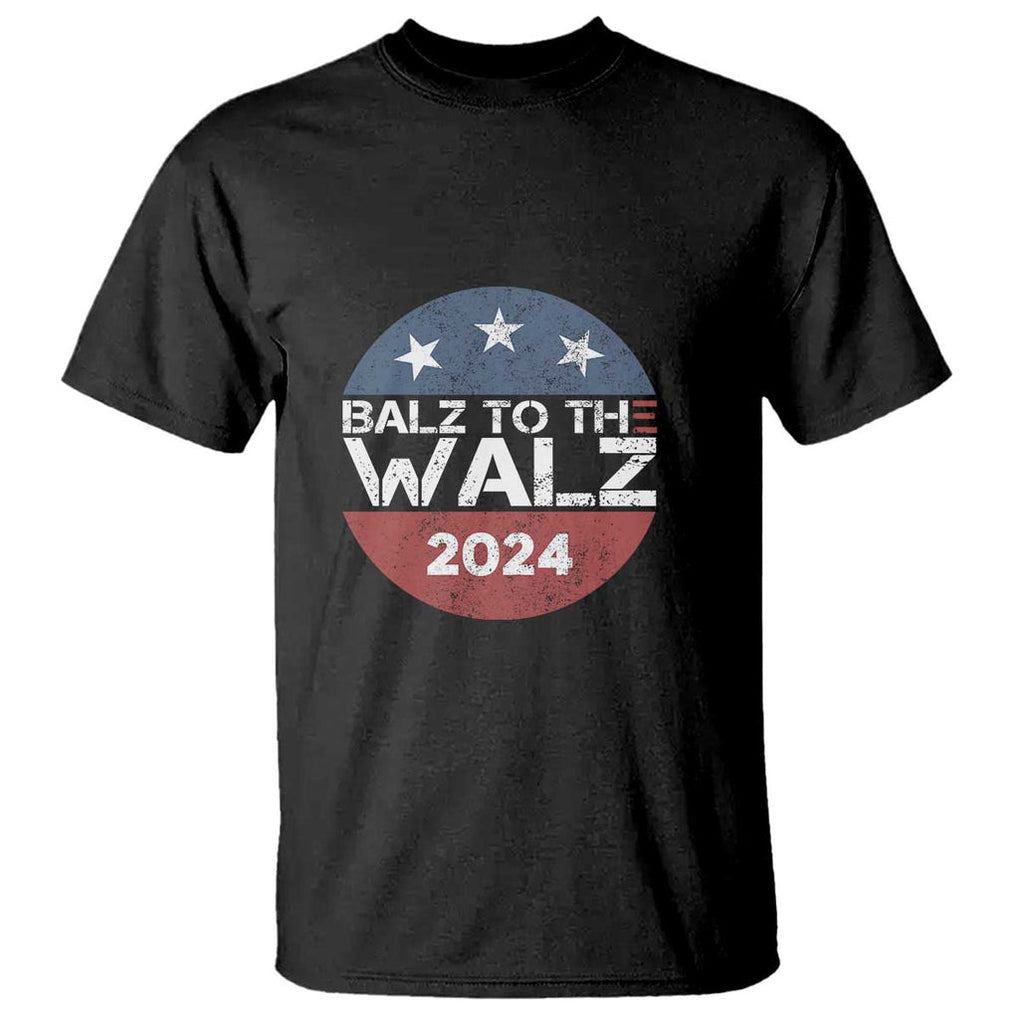 Tim Walz 2024 T Shirt Balz To The Walz Kamala Support TS09 Black Print Your Wear