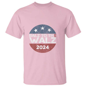 Tim Walz 2024 T Shirt Balz To The Walz Kamala Support TS09 Light Pink Print Your Wear