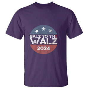 Tim Walz 2024 T Shirt Balz To The Walz Kamala Support TS09 Purple Print Your Wear