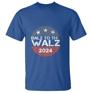 Tim Walz 2024 T Shirt Balz To The Walz Kamala Support TS09 Royal Blue Print Your Wear