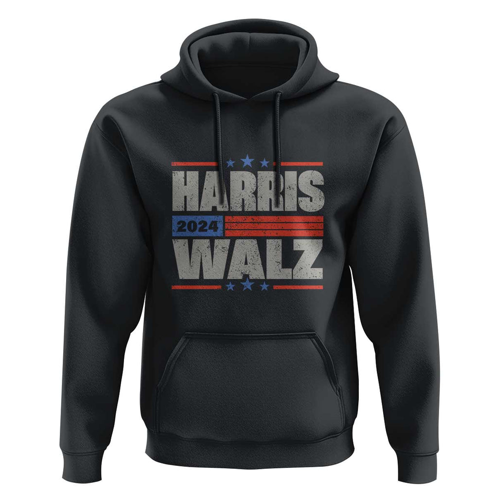 Harris Waltz 2024 Hoodie Kamala Support US President Election TS09 Black Print Your Wear