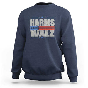 Harris Waltz 2024 Sweatshirt Kamala Support US President Election TS09 Navy Print Your Wear