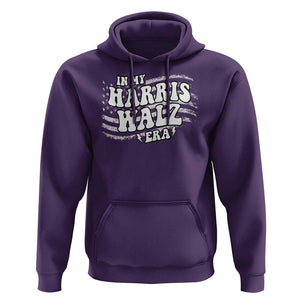 In My Harris Walz Era Hoodie Kamala Support Groovy American Flag TS09 Purple Print Your Wear