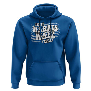 In My Harris Walz Era Hoodie Kamala Support Groovy American Flag TS09 Royal Blue Print Your Wear