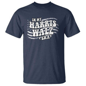 In My Harris Walz Era T Shirt Kamala Support Groovy American Flag TS09 Navy Print Your Wear