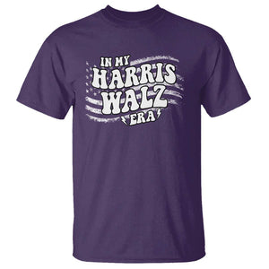 In My Harris Walz Era T Shirt Kamala Support Groovy American Flag TS09 Purple Print Your Wear