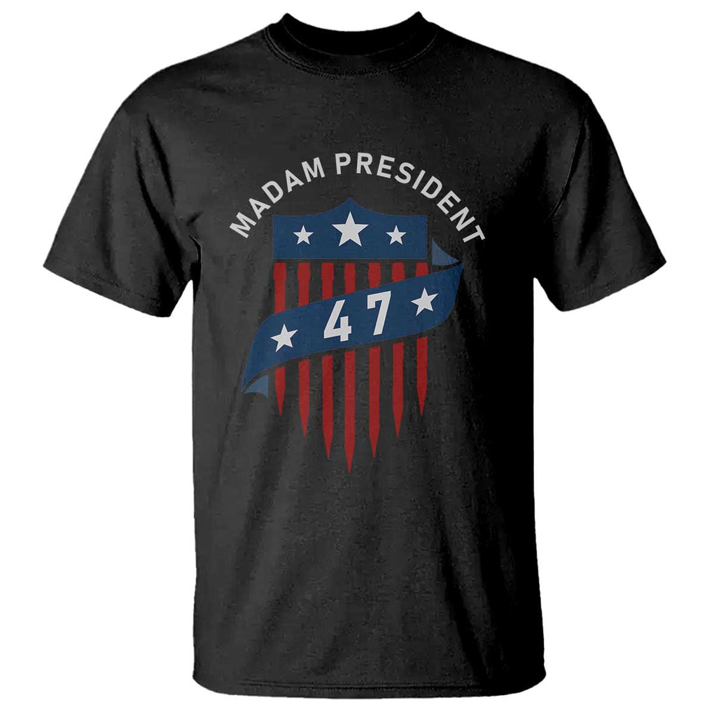 Harris Supporter T Shirt Madam President 47 Kamala 2024 TS09 Black Print Your Wear