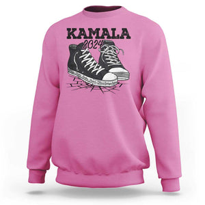 Harris Supporter Sweatshirt Wear Shoes Ladies There's Glass Everywhere Kamala 2024 TS09 Azalea Print Your Wear