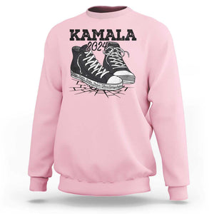 Harris Supporter Sweatshirt Wear Shoes Ladies There's Glass Everywhere Kamala 2024 TS09 Light Pink Print Your Wear