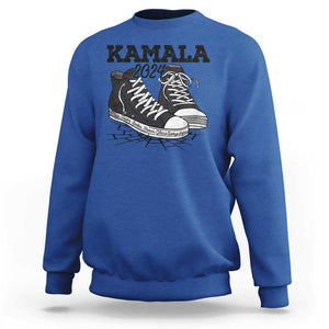 Harris Supporter Sweatshirt Wear Shoes Ladies There's Glass Everywhere Kamala 2024 TS09 Royal Blue Print Your Wear