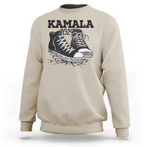 Harris Supporter Sweatshirt Wear Shoes Ladies There's Glass Everywhere Kamala 2024 TS09 Sand Print Your Wear