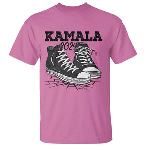 Harris Supporter T Shirt Wear Shoes Ladies There's Glass Everywhere Kamala 2024 TS09 Azalea Print Your Wear