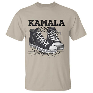 Harris Supporter T Shirt Wear Shoes Ladies There's Glass Everywhere Kamala 2024 TS09 Sand Print Your Wear